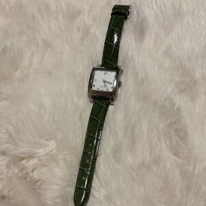 Silpada Green Leather Watch